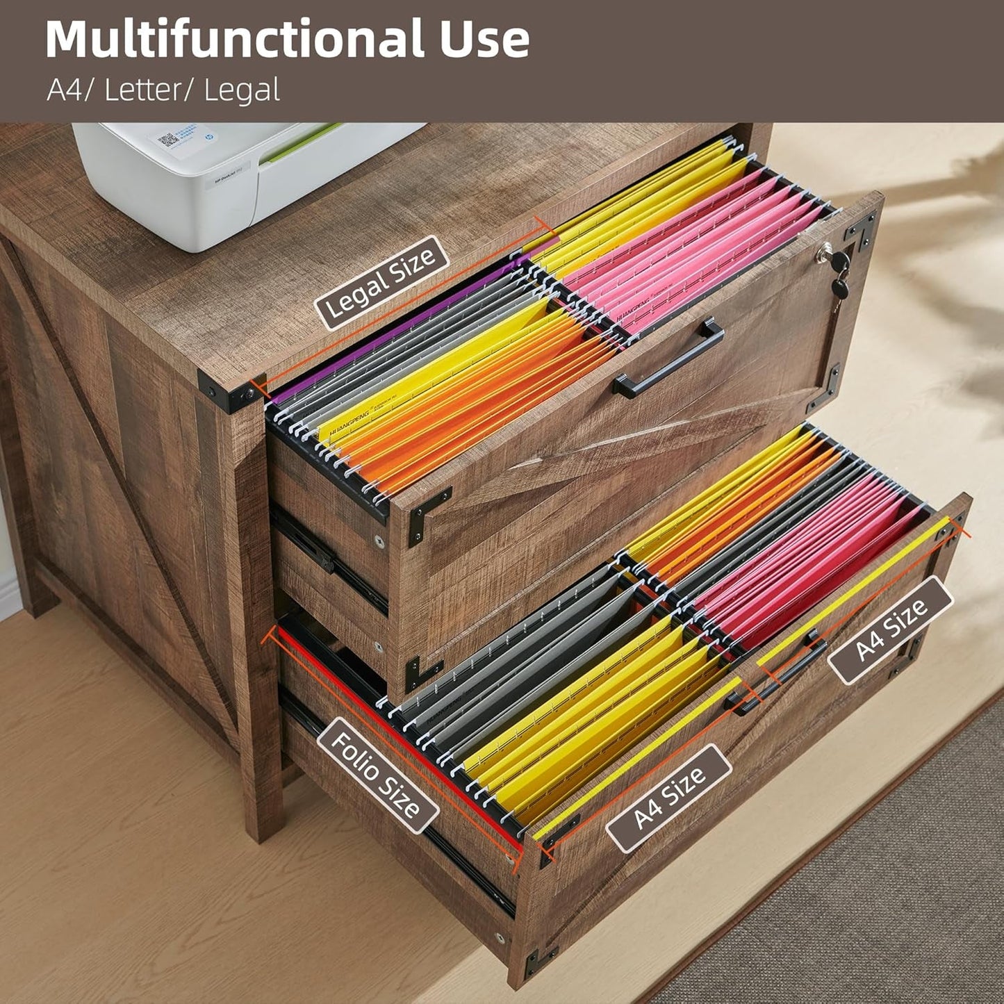 2-Drawer Farmhouse Filing Cabinet