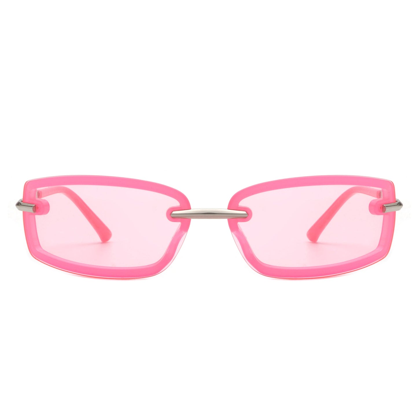 Thalyn - Rectangle Sleek Tinted Sports Color Pop Sunglasses