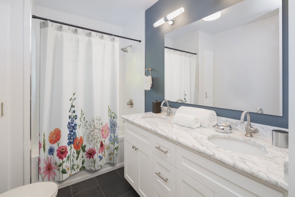 Spring Floral Garden Shower Curtain
