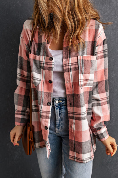 Double Take Plaid Shirt