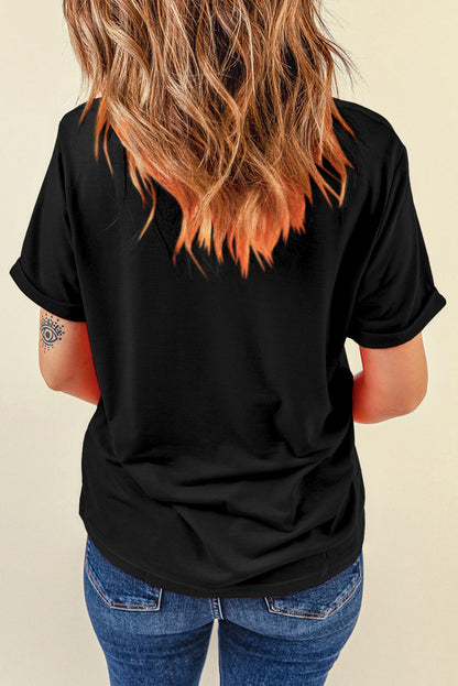 Black Leopard MAMA Graphic Tee