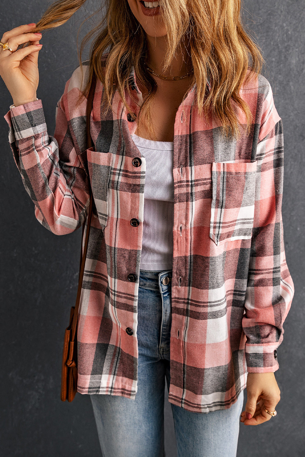 Double Take Plaid Shirt