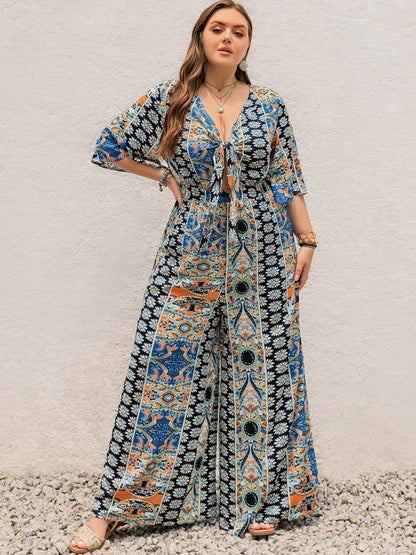 Plus Size Wide Leg Jumpsuit