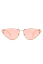 Retro Tinted Flat Lens Fashion Cat Eye Sunglasses