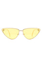 Retro Tinted Flat Lens Fashion Cat Eye Sunglasses