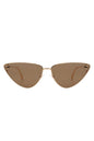 Retro Tinted Flat Lens Fashion Cat Eye Sunglasses