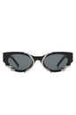 Women Round Snake Design Cat Eye Sunglasses