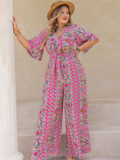 Plus Size Wide Leg Jumpsuit