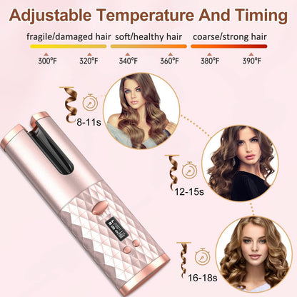 Portable Automatic Hair Curler