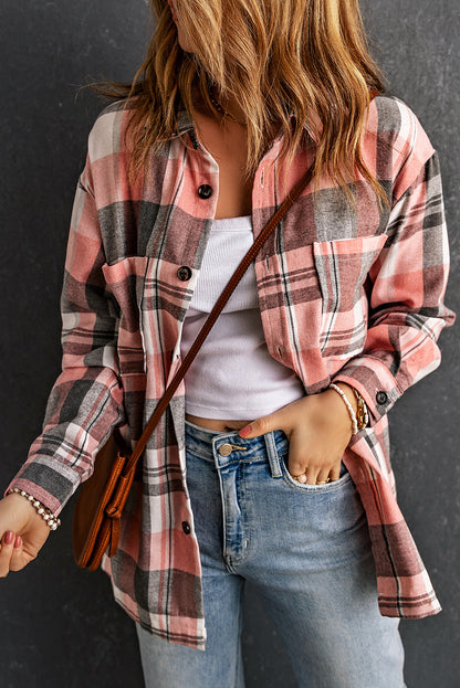 Double Take Plaid Shirt