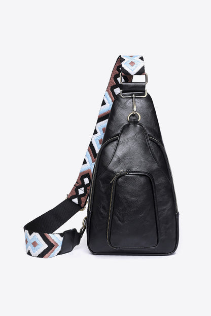 Adored Take A Trip PU Leather Sling Bag