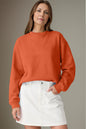 Round Neck Long Sleeve Sweatshirt