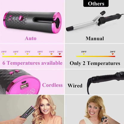 Portable Automatic Hair Curler