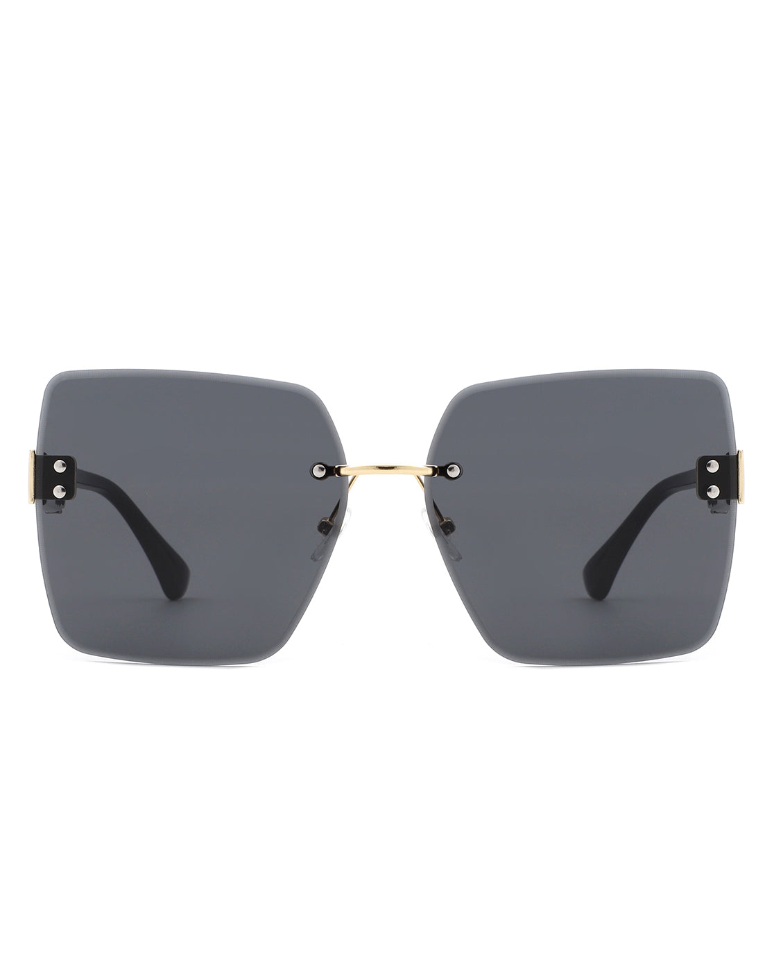 Kaelys - Women's Oversized Rimless Sunglasses