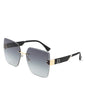 Kaelys - Women's Oversized Rimless Sunglasses