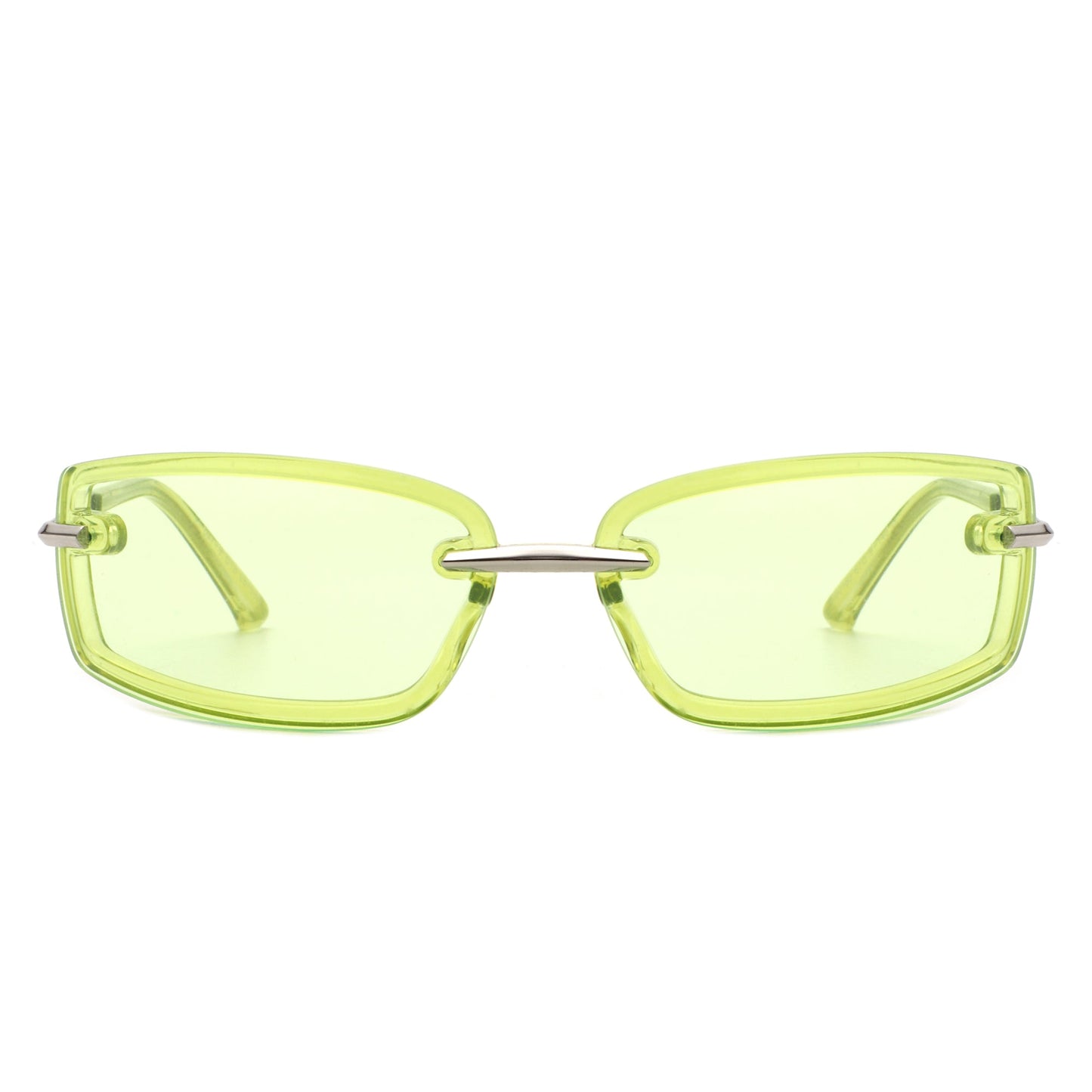 Thalyn - Rectangle Sleek Tinted Sports Color Pop Sunglasses