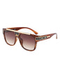 Qepruerus - Aviator Style Retro Square Fashion Sunglasses