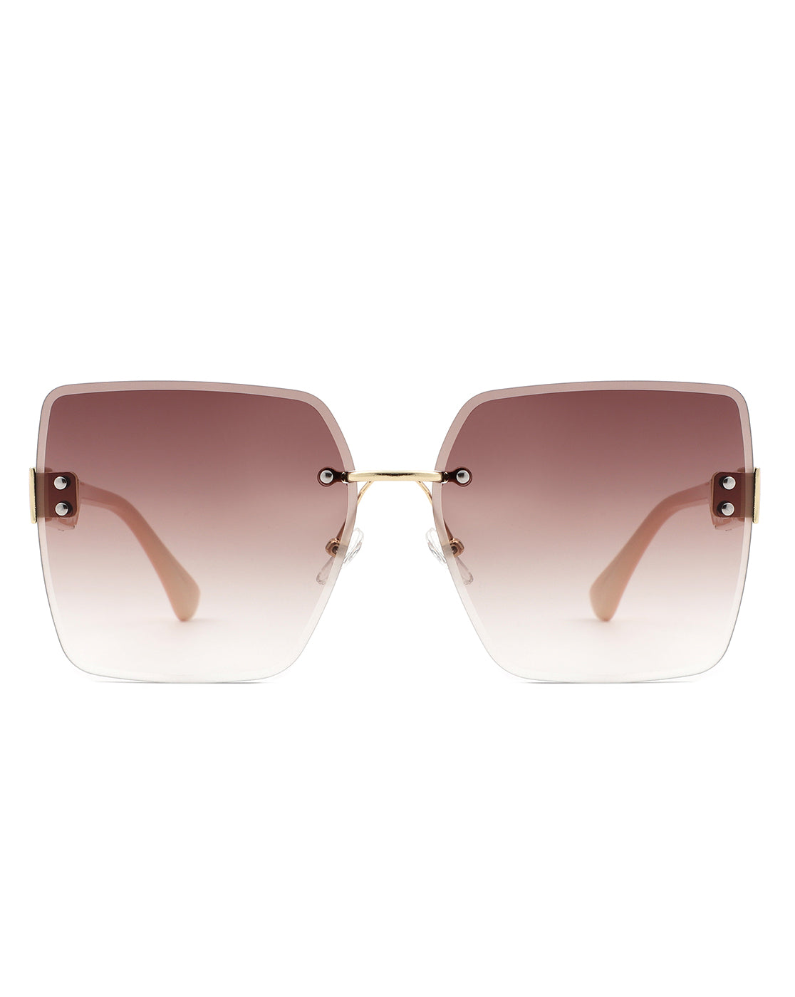 Kaelys - Women's Oversized Rimless Sunglasses