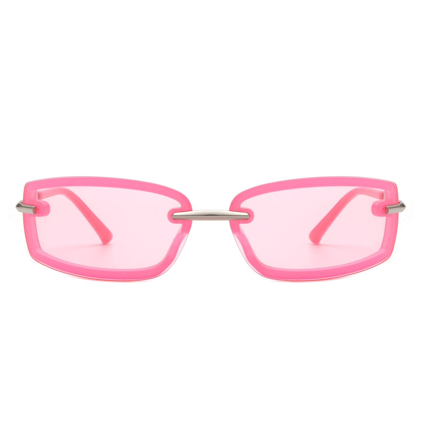 Thalyn - Rectangle Sleek Tinted Sports Color Pop Sunglasses