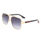 Shimmer - Square Flat Top Tinted Brow-Bar Fashion Sunglasses