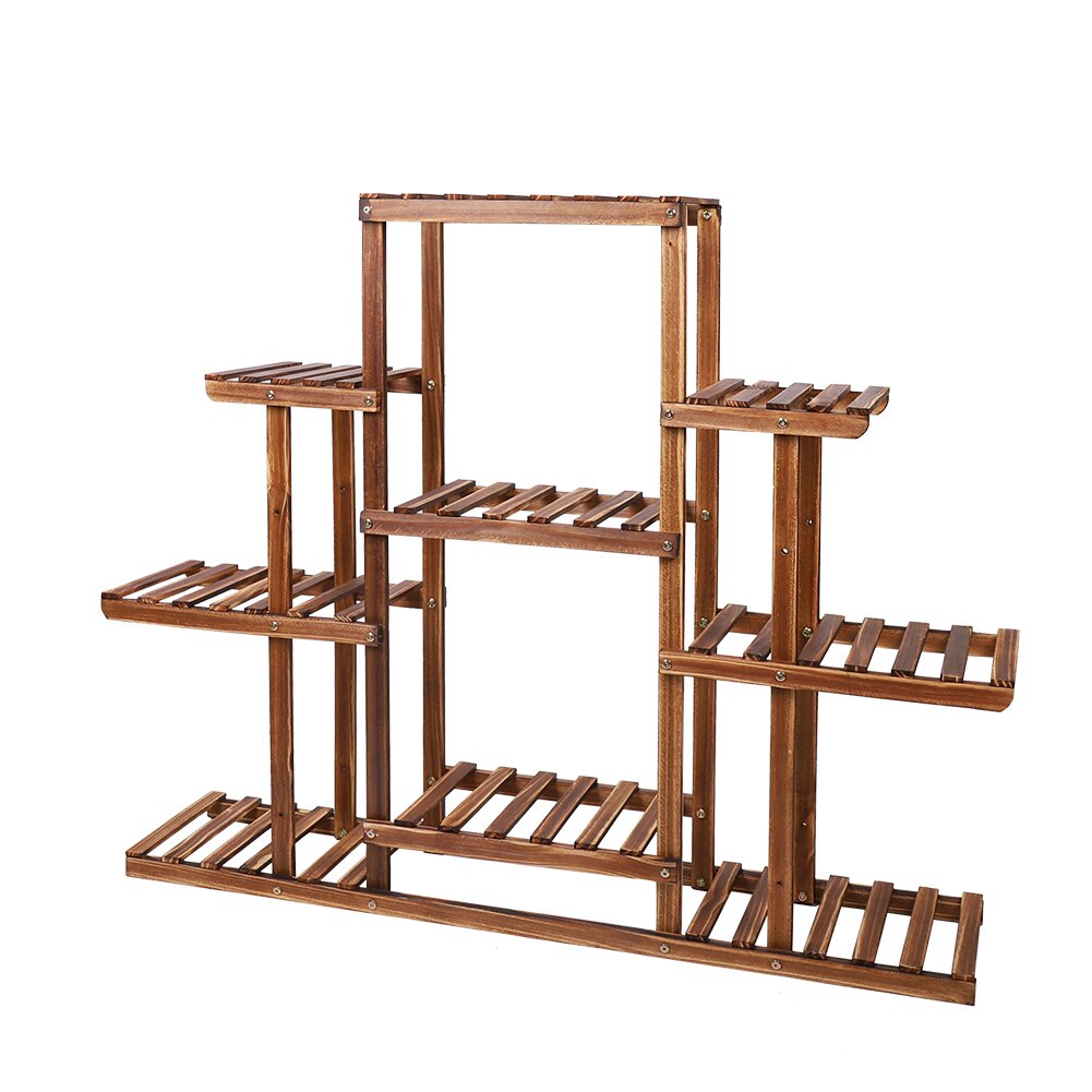 9 Tier Wooden Plant Home Decor Stand