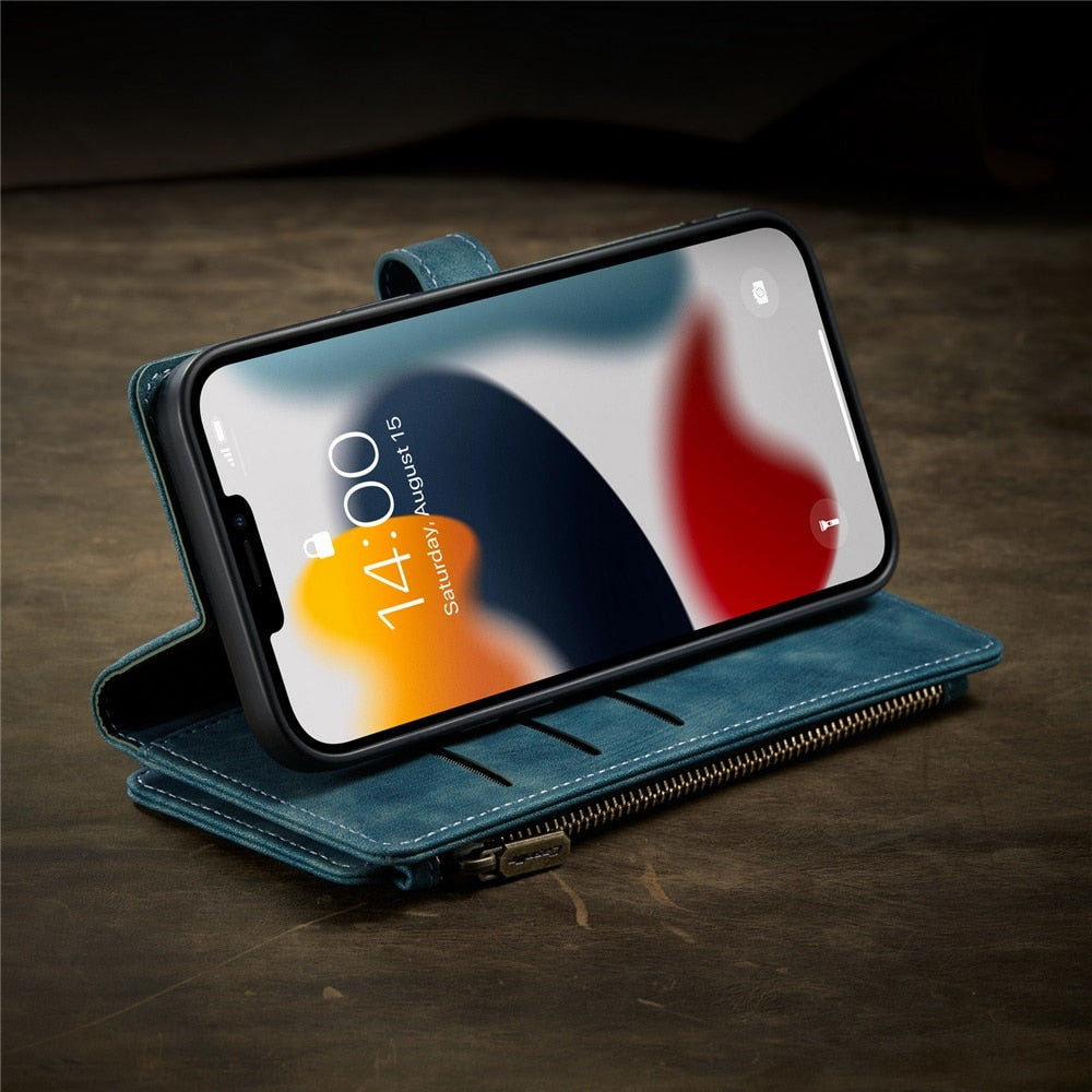 Premium Wallet Case for iPhone X to iPhone 14