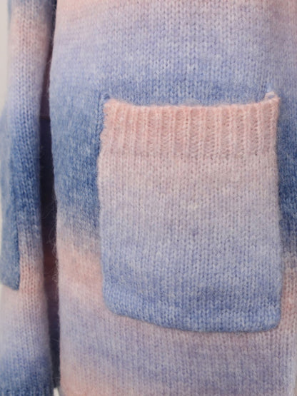 Angel Wings Open Front Gradient Cardigan