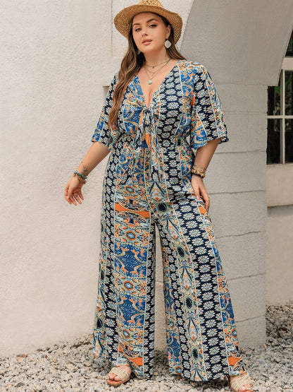 Plus Size Wide Leg Jumpsuit