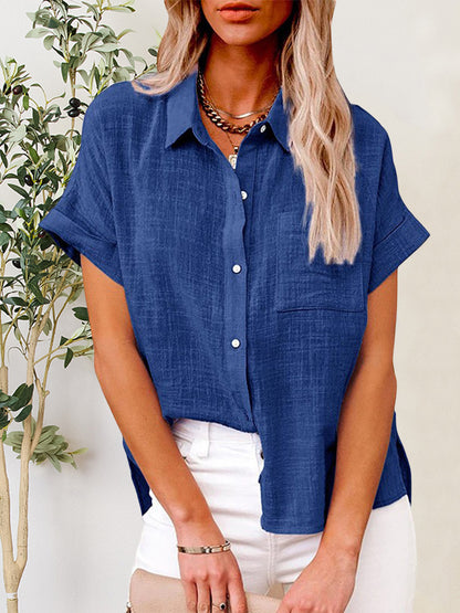 Button Up Short Sleeve Shirt