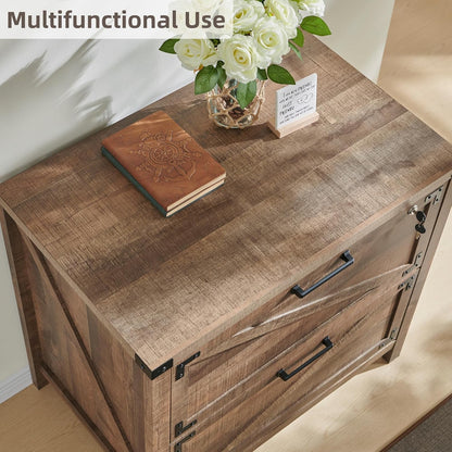 2-Drawer Farmhouse Filing Cabinet