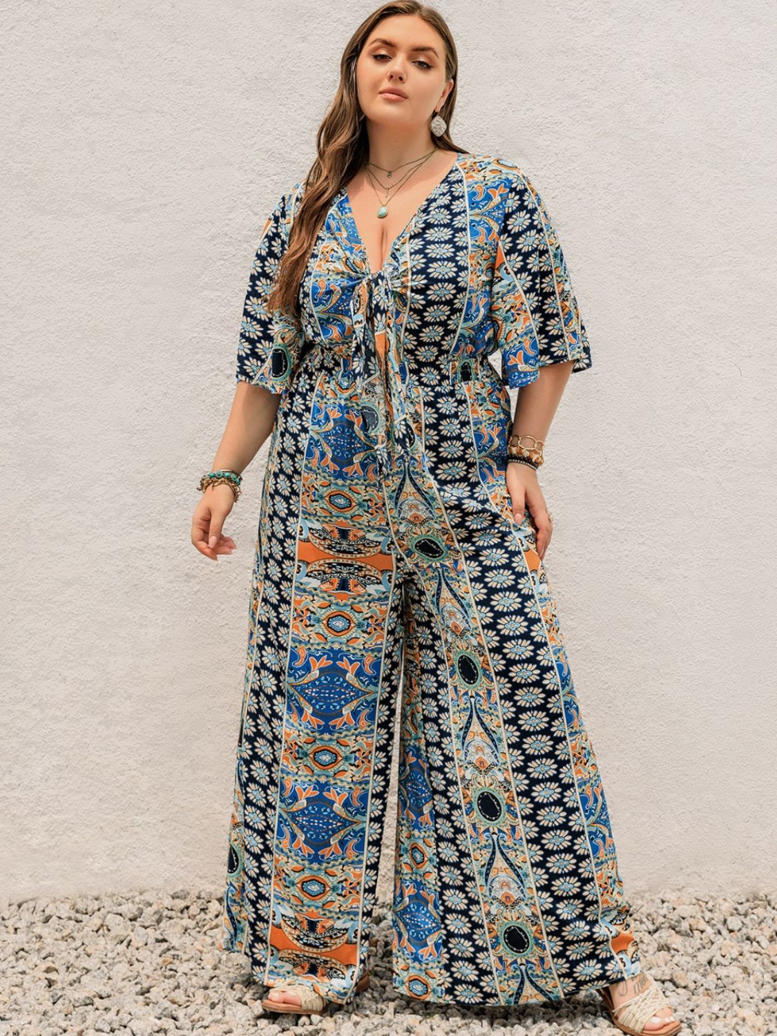 Plus Size Wide Leg Jumpsuit