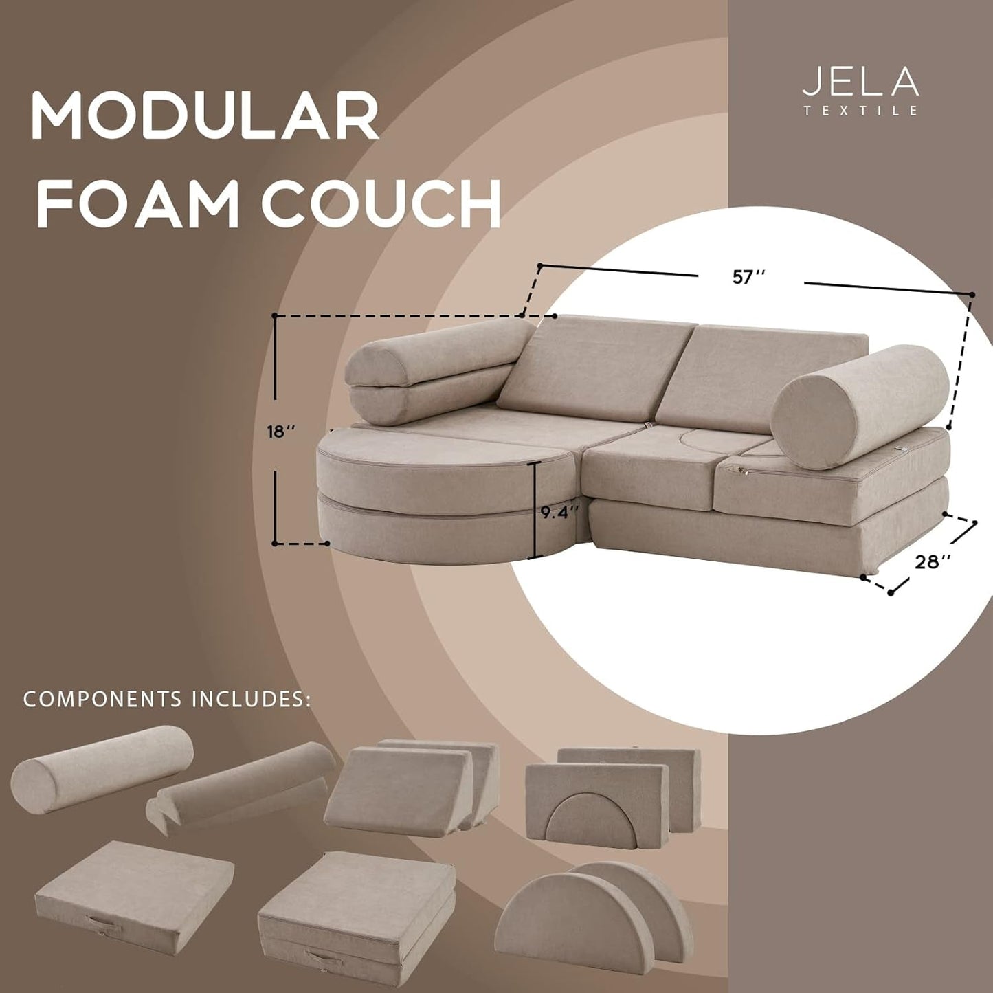 Kids Couch 14PC Floor Furniture