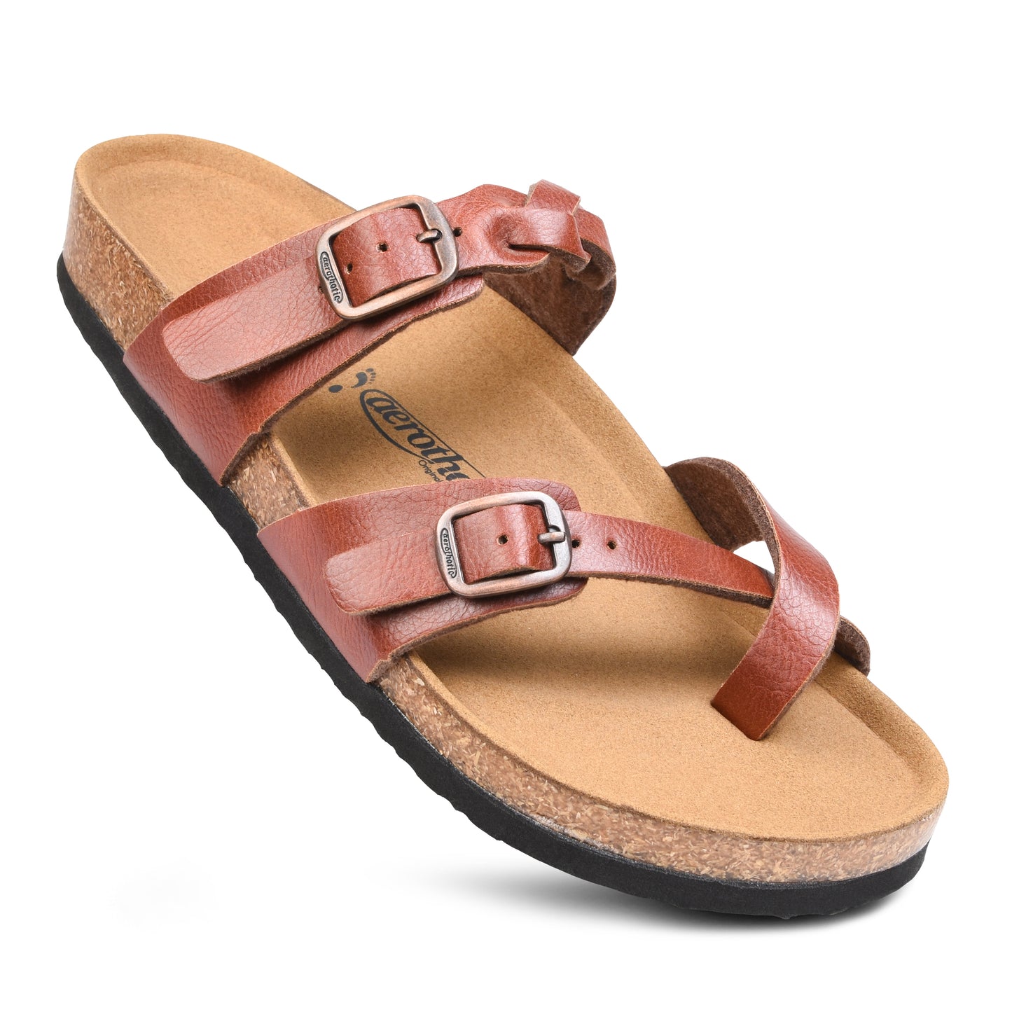 Aerothotic Irenic Soft Footbed Strappy Slide Sandals