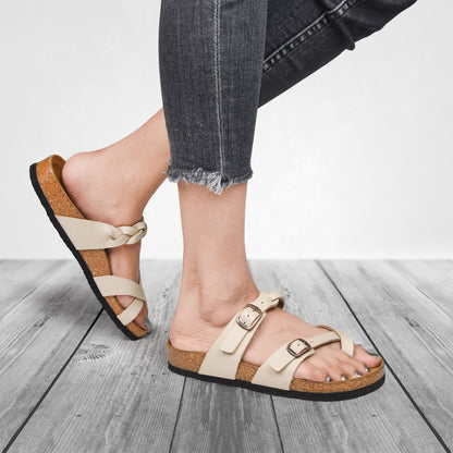 Aerothotic Irenic Soft Footbed Strappy Slide Sandals