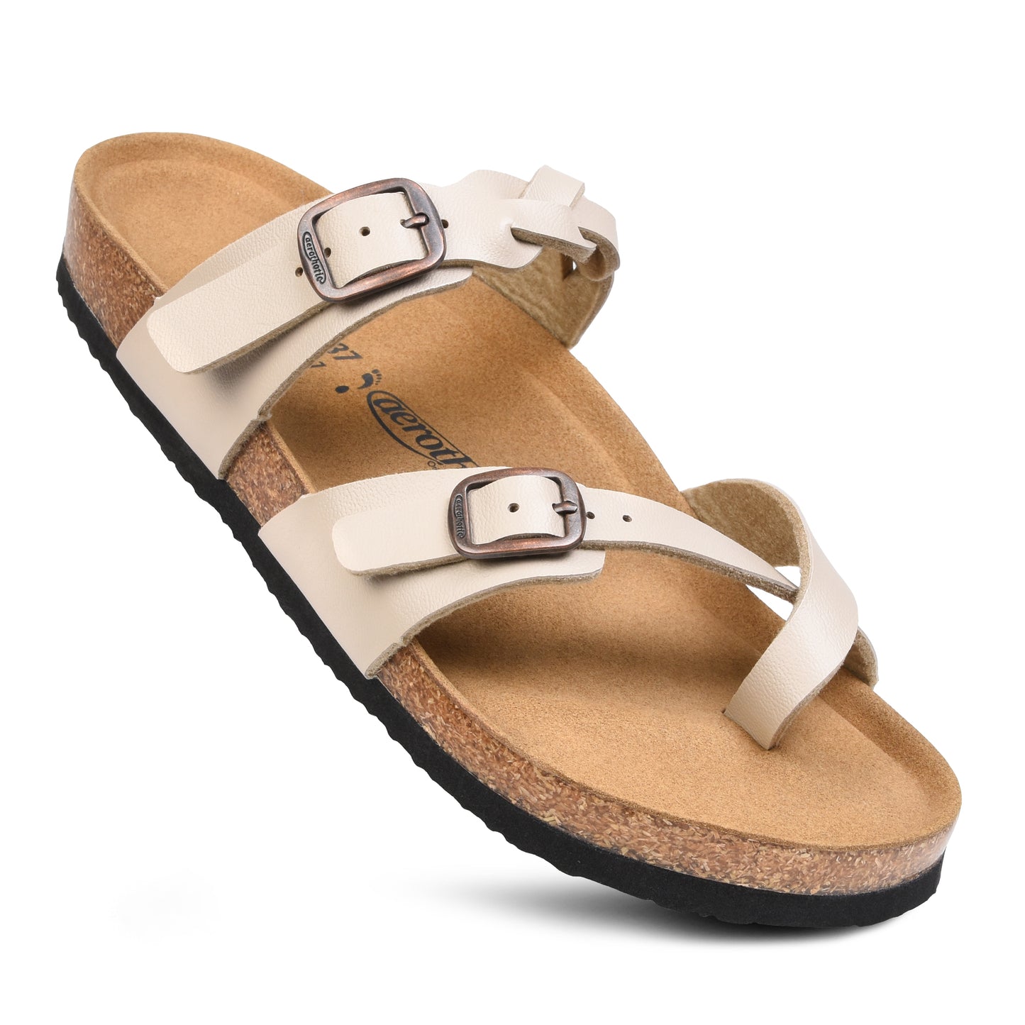 Aerothotic Irenic Soft Footbed Strappy Slide Sandals