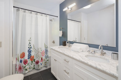 Spring Floral Garden Shower Curtain