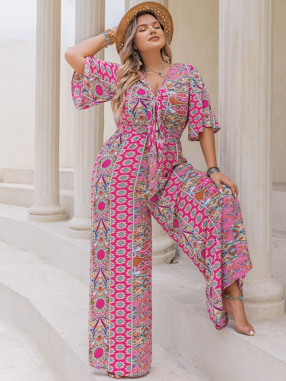 Plus Size Wide Leg Jumpsuit