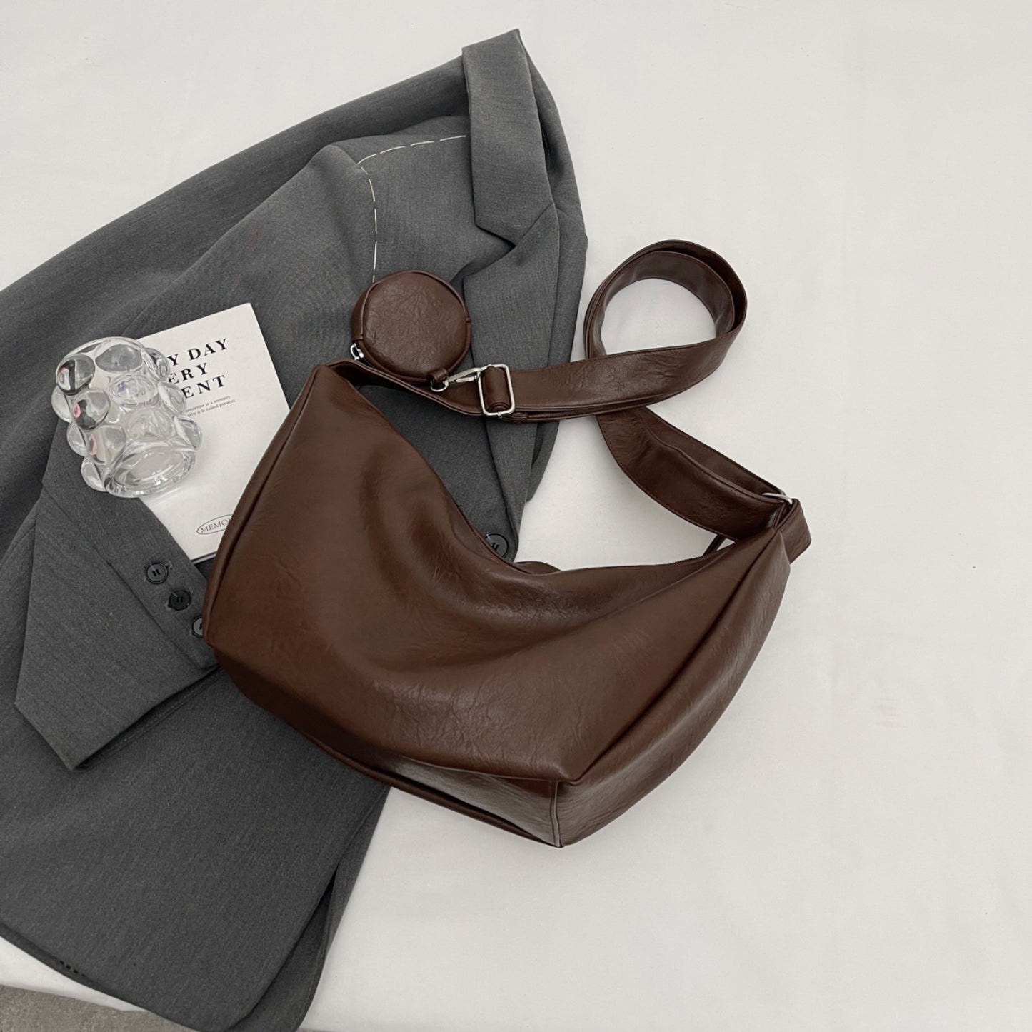 PU Leather Crossbody Bag