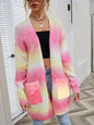Angel Wings Open Front Gradient Cardigan