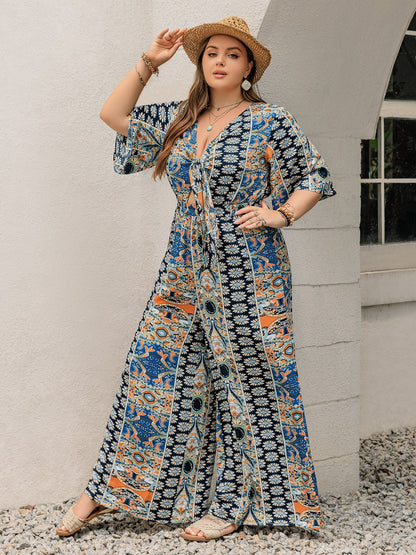 Plus Size Wide Leg Jumpsuit