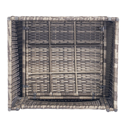 Outdoor Patio Rattan Sofa Set – Garden Wicker Chair Set with Cushions,