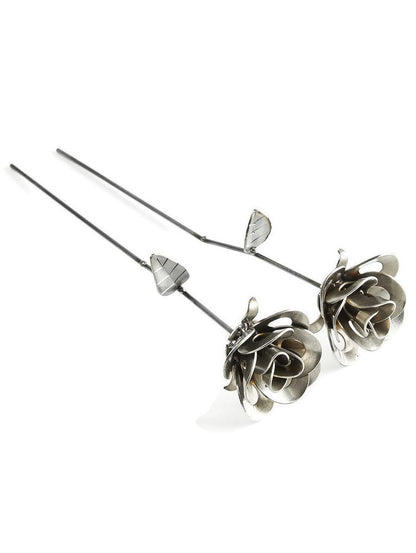 Two Metal Roses