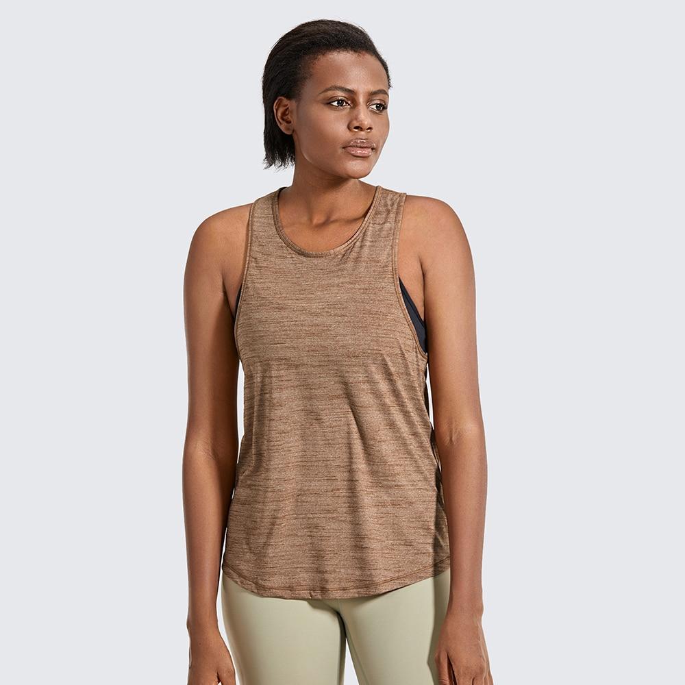 Womens Lightweight Heather Workout Tank Tops Athletic Tops Sleeveless