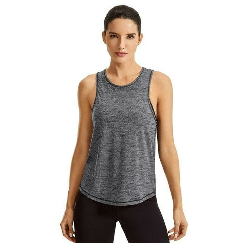 Womens Lightweight Heather Workout Tank Tops Athletic Tops Sleeveless