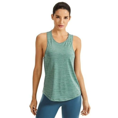 Womens Lightweight Heather Workout Tank Tops Athletic Tops Sleeveless