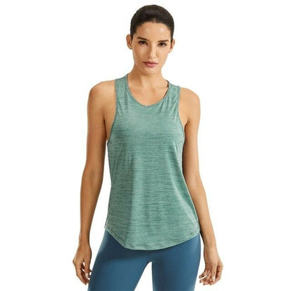 Womens Lightweight Heather Workout Tank Tops Athletic Tops Sleeveless