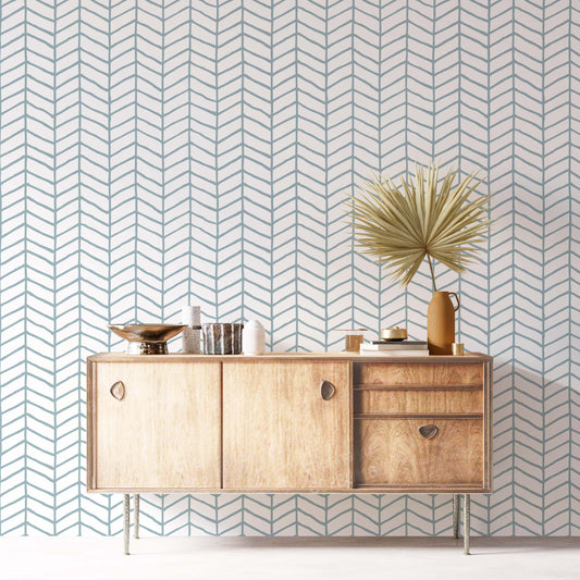 Inky Chevron Wallpaper